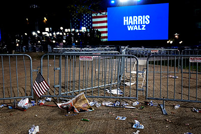 Harris supporters gone