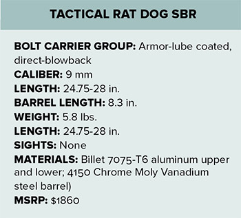 Mitchell Defense Tactical Rat Dog specs