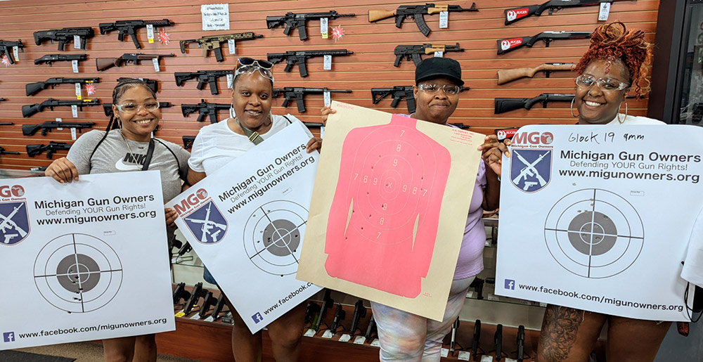 students at NRA-certified gun-training course