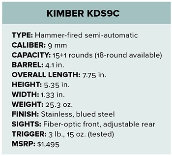 Kimber KDS9c specs