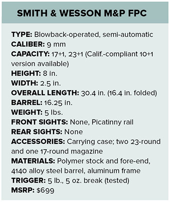 Smith & Wesson M&P FPC specs